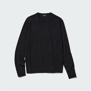Uniqlo Merino Wool Crewneck Sweater - Women’s M / black